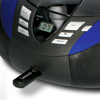 SCD-37 USBBLUE Scd-37 usb blue portable fm radio cd and usb player blue Product foto